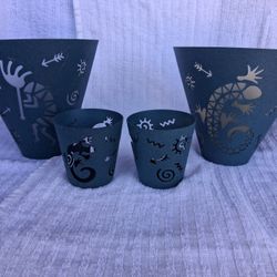 Southwest Wall Sconces And 2 Votive Candle Holders