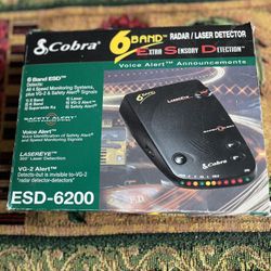 Cobra 6 Band Radar/ Laser Detector