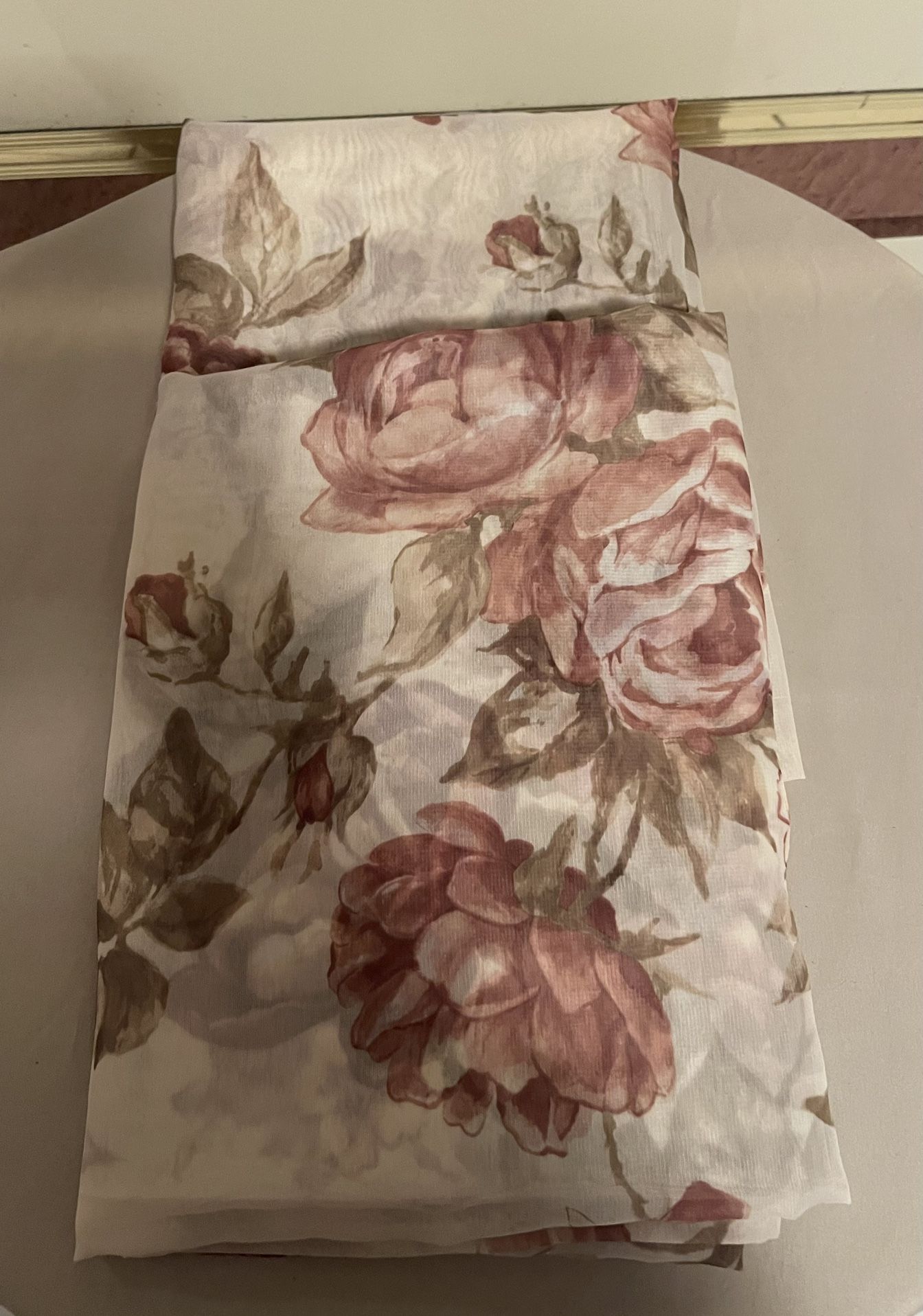 Floral Curtains 2 Panels 53x86