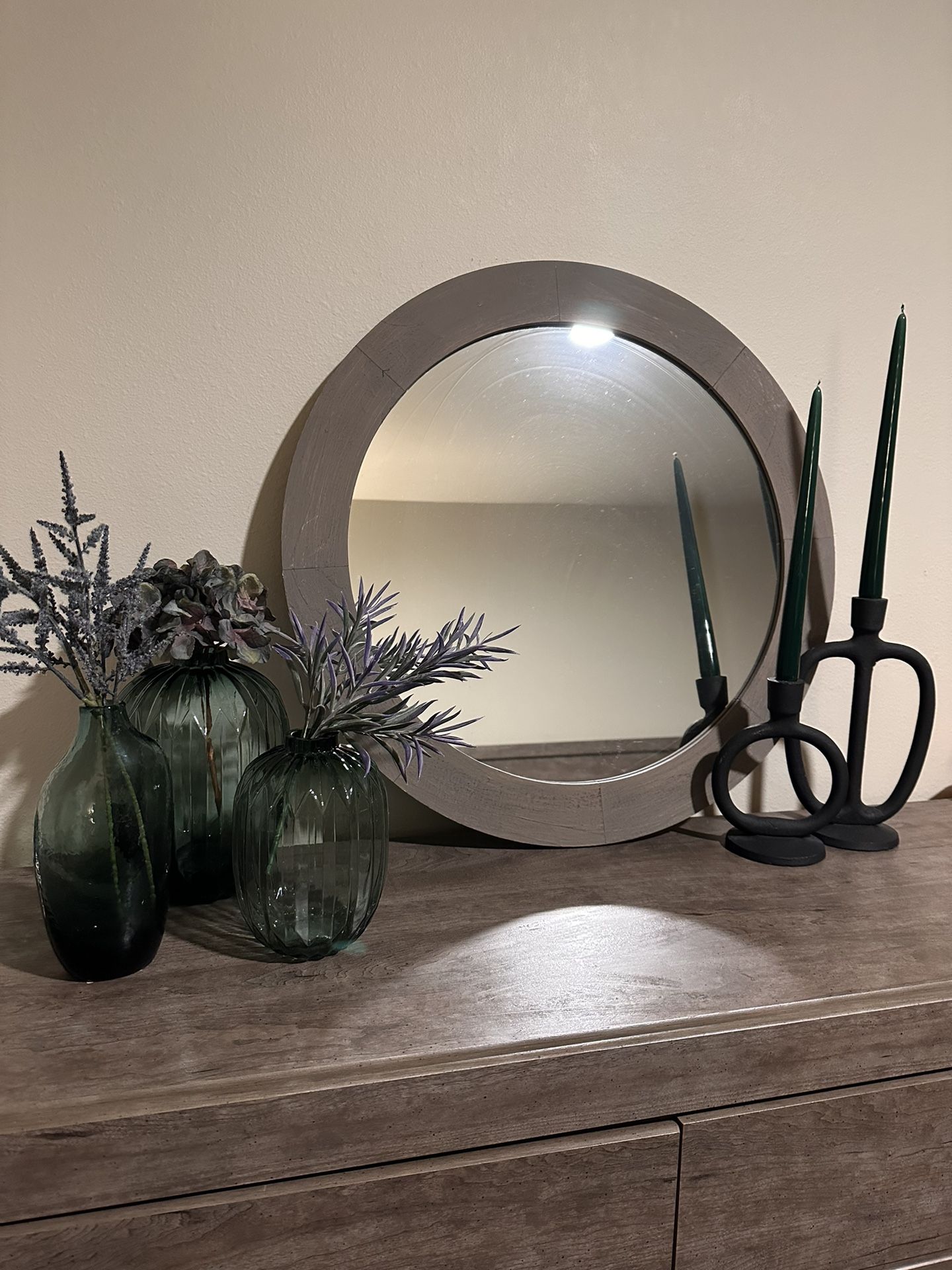A set of vases And Candles