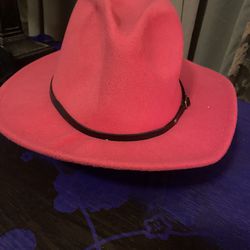 Woman’s Felt Pink Fedora Hat
