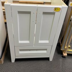 Home Decorators Collection Ridge 24 in. W x 22 in. D x 34 in. H Bath Vanity Cabinet without Top in White