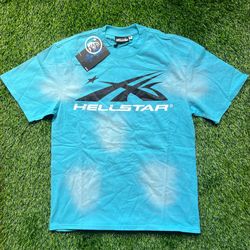 Hellstar Blue Graphic T-Shirt - Size M