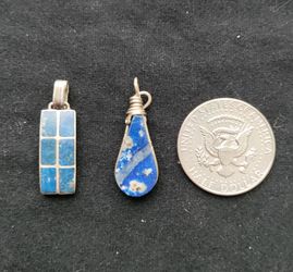 Sterling with Lapis Lazuli, pendants