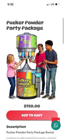 Pucker Powder Machine