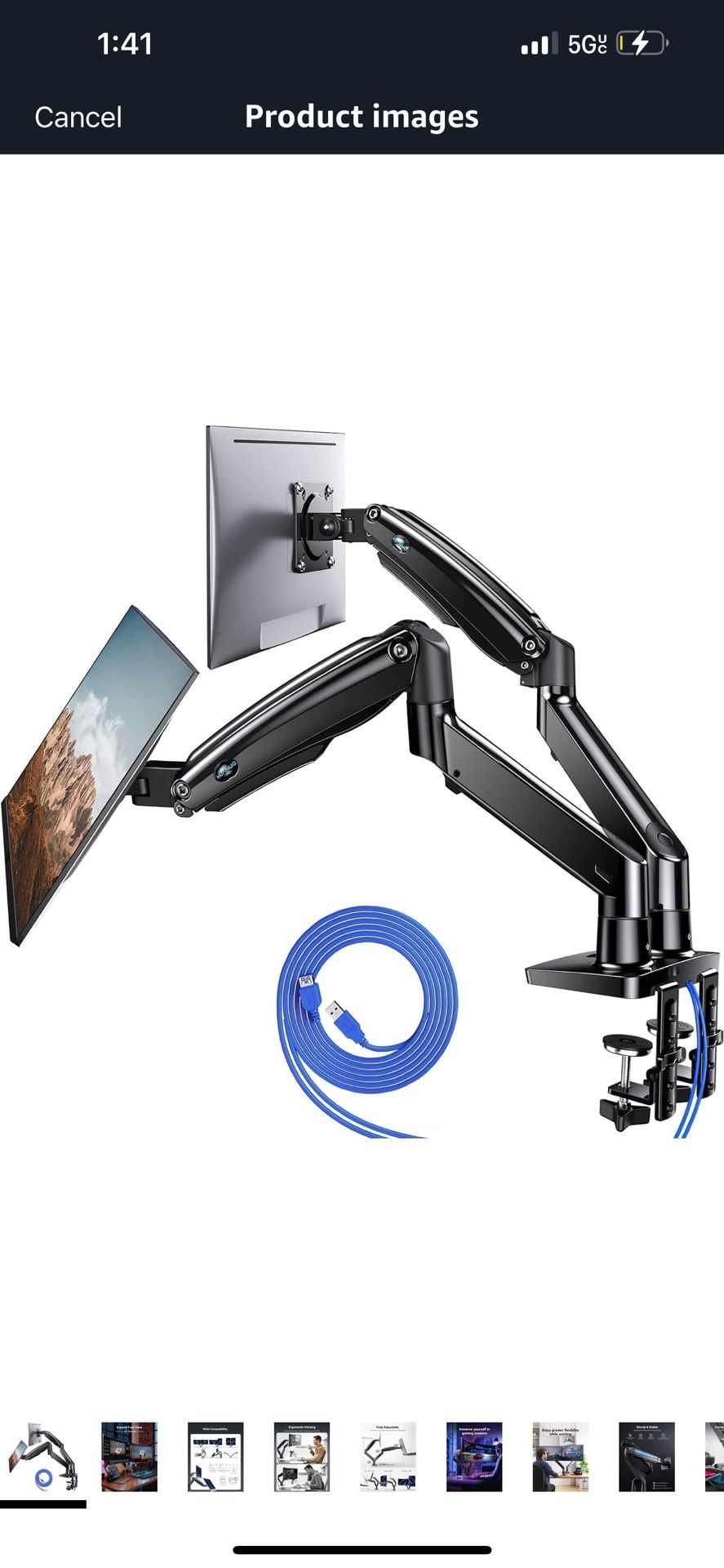 HUANDO Dual Monitor Arms