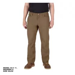Milwaukee Men's 30 in. x 30 in. Khaki Cotton/Polyester Work Pants with 7 Pockets @MIL-426