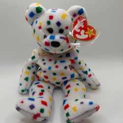 Rare Retired TY Beanie Baby Ty 2K Teddy Bear New With Tag Errors 1999/2000