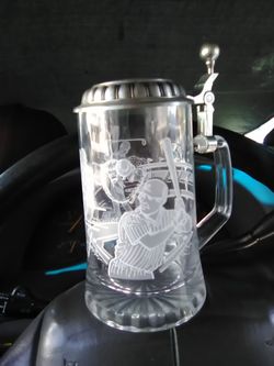 VINTAGE CRYSTAL SPORTS STEIN