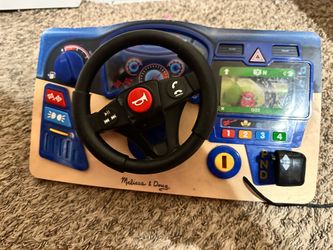 Melissa & Doug Wooden Driving Dashboard Toy