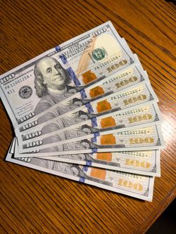 7x $100 Bill Sequential Star Notes with repeating serial # or palindrome numismatic collection rare US currency UNCIRCULATED MINT