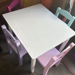 Toddlers table and chairs