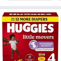116 Count Huggies Diapers Brand New👍