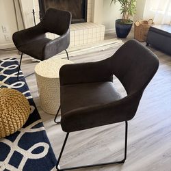 Black accent chairs