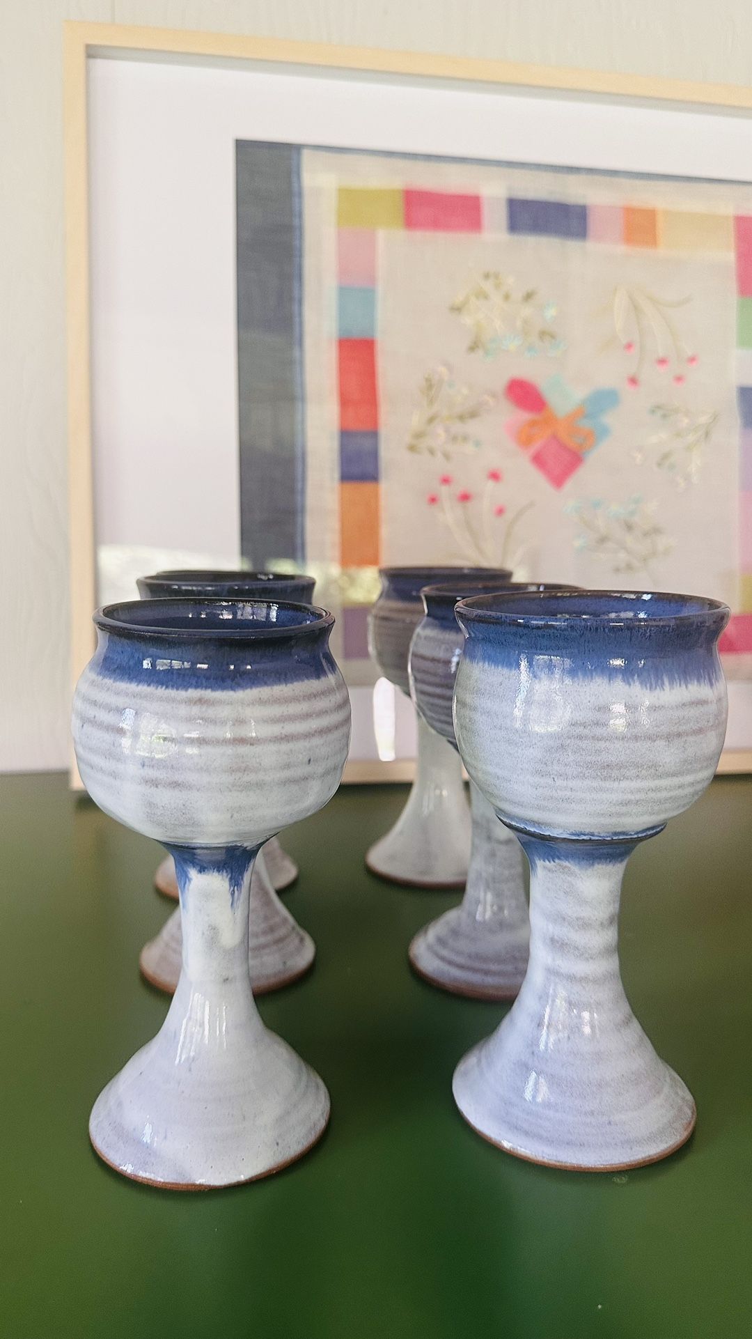 Handcrafted Pottery Goblets