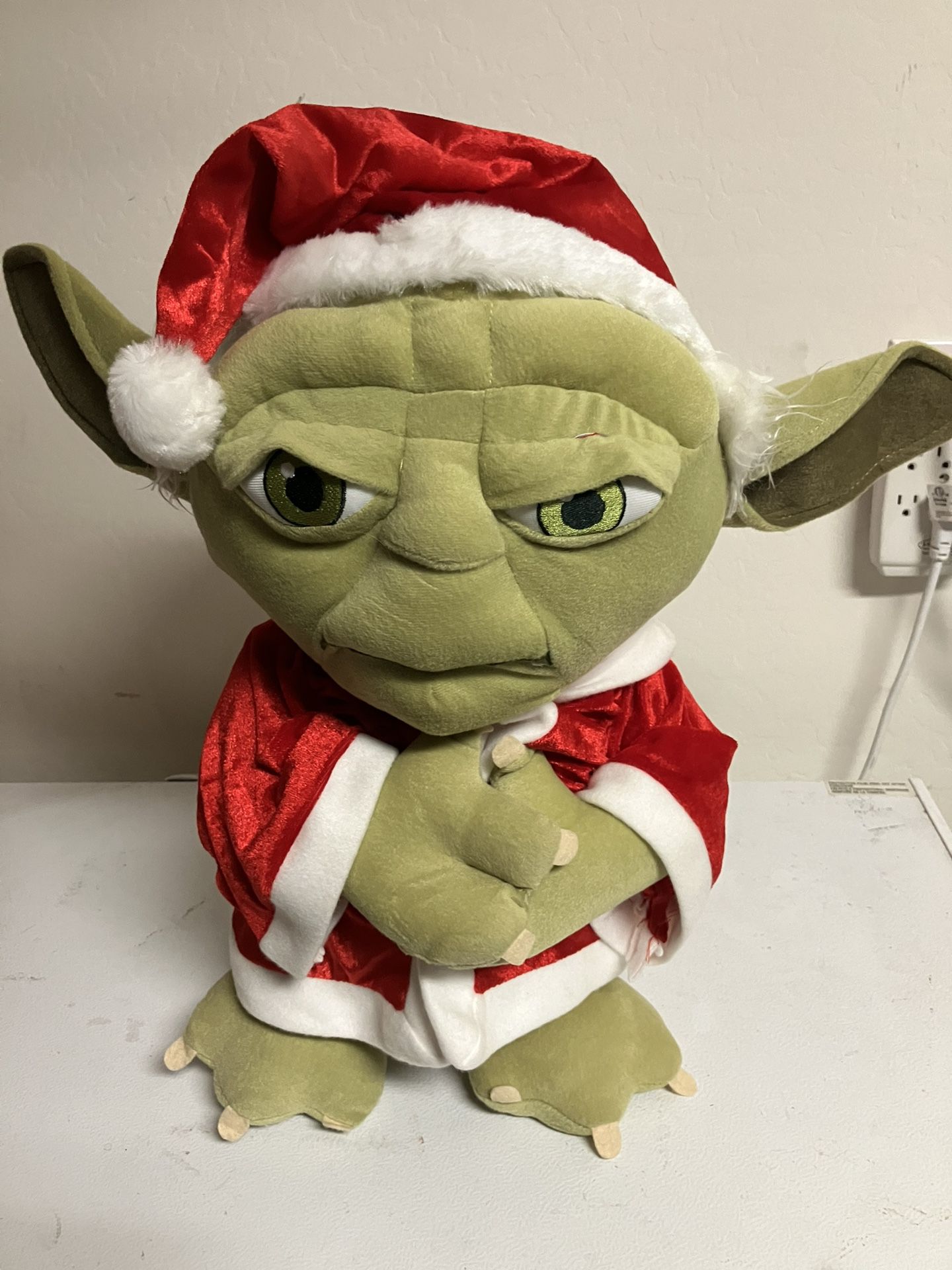 Star Wars Yoda Santa 20” Tall Plush Toy Teddy Bear Soft 