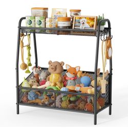 Chew Resistant Metal Toy Basket Bin Storage Organizer Size Length 25", Height 28" New Condition