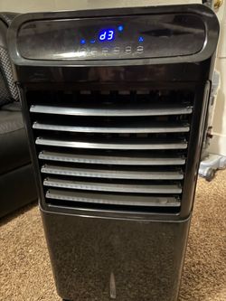 HOMCOM 32” Evaporative Air Cooler (3-in-1 Ice Cooling Fan + Humidifier)