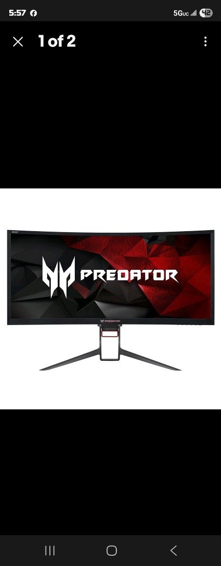 Acer PREDATOR Gaming Monitor CURVED ULTRAWIDE