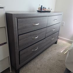Dark gray dresser 