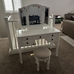 Vanity With Stool