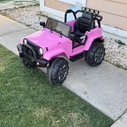 Best Choice Pink Jeep  Wrangler Power Wheels