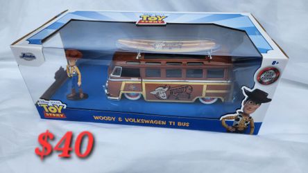 Jada -  Disney - Toy Story - Woody and Volkswagen T1 Bus 1/24 Scale