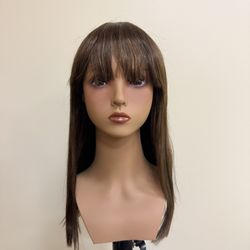 Human Hair Wig 14” New #505
