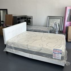 PU Leather Queen Size Bed frame 