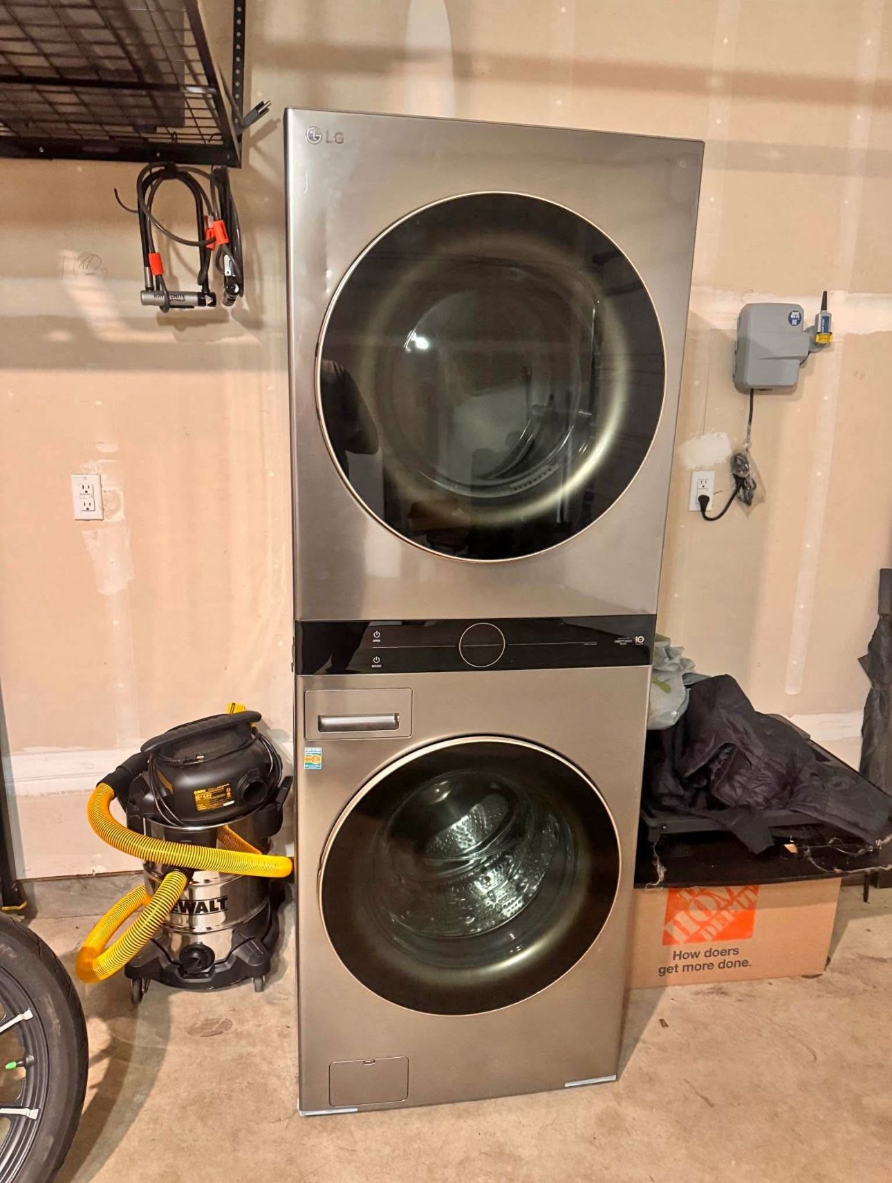 LG Tower Washer And Ventless Dryer Electric