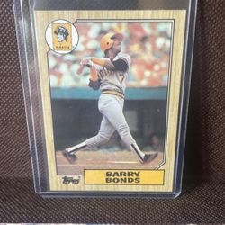 Barry Bonds Rookie Year Card 1987