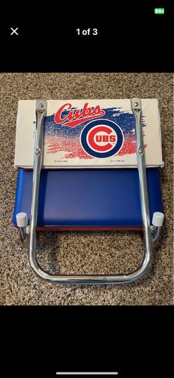Chicago Cubs KR Industriesbb Folding Padded Bleacher Stadium Boat Chair 1998 MLB