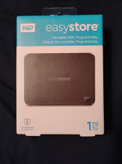 WD Easystore 1TB Portable External Hard Drive