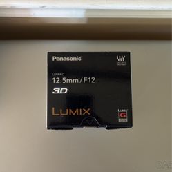 Lumix G 12.5mm/F12  3D camera lens