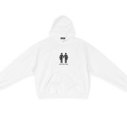 Balenciaga Men's Pride White Hoodie