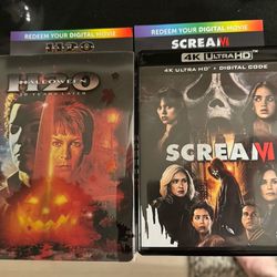Scream 6 & Halloween H20 4k Dolby Vision Codes 
