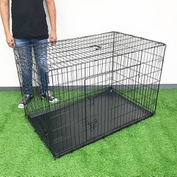 Brand New $65 Folding X-Large 48” Dog Cage Crate Kennel 48x29x32” 