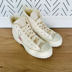 🤩Converse 5 Men's Shoes Chuck Taylor Lugged 2.0 Jacquard High Top Egret A00876C