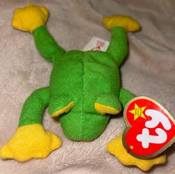 1993 smoochy the frog teenie beanie baby mcdonalds plush