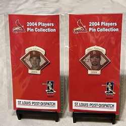 2004 Mike Matheny & Chris Carpenter Hat Pins !
