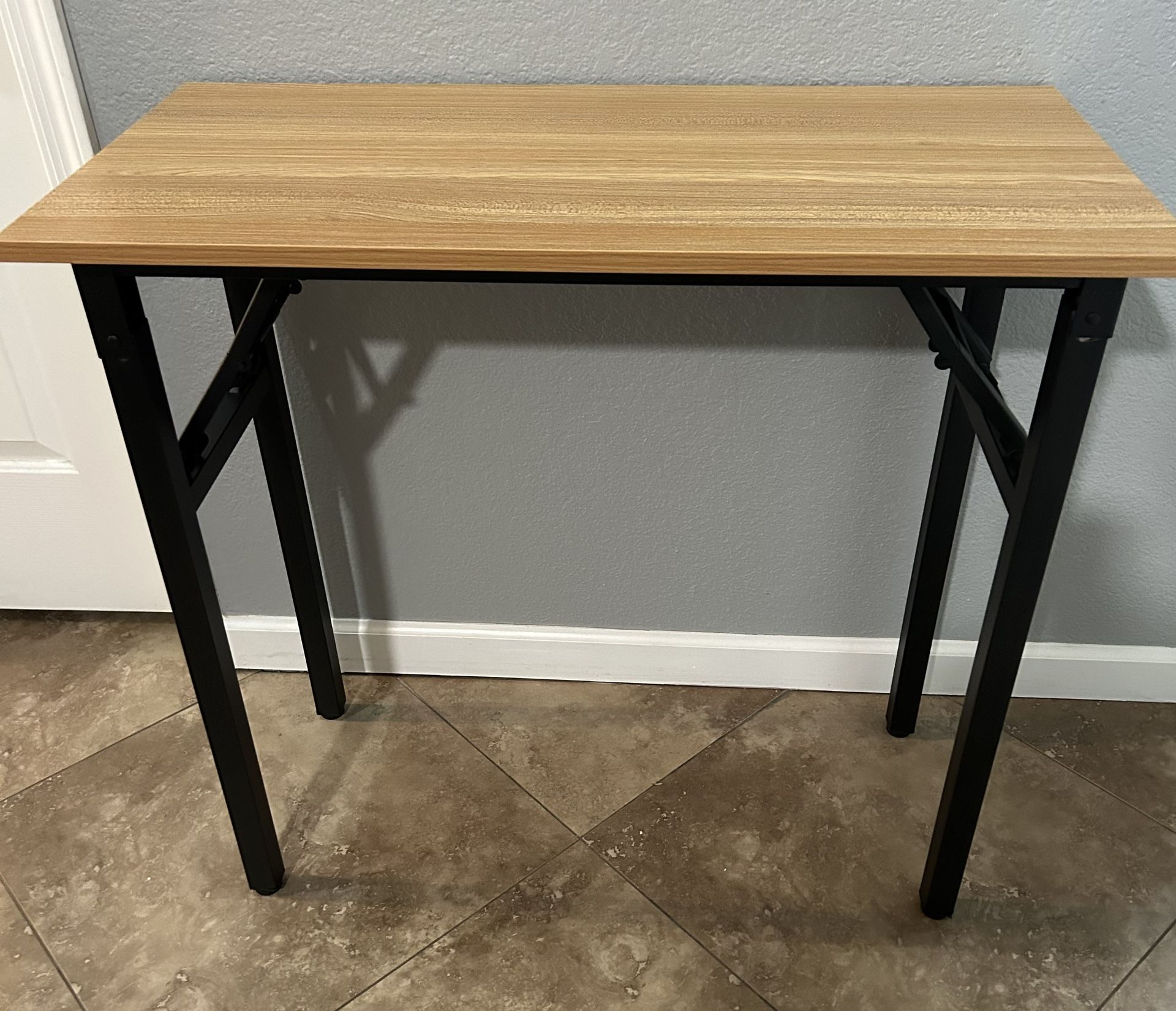 (New) 32”Wide Teak Folding Desk