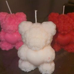 Homemade Teddy Bear Candles