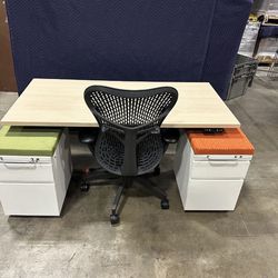 JRB Studio/ Herman Miller 60” Standing Desks! Electric Height Adjustable Sit Stand Desk! We Also Have Herman Miller Chairs And Monitor Arms!