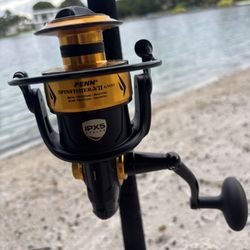 🎣 New Penn Spinfisher VII 6500 Reel & Preowned Penn Power Pro Stick 7FT 15-30lb Rod🔥 