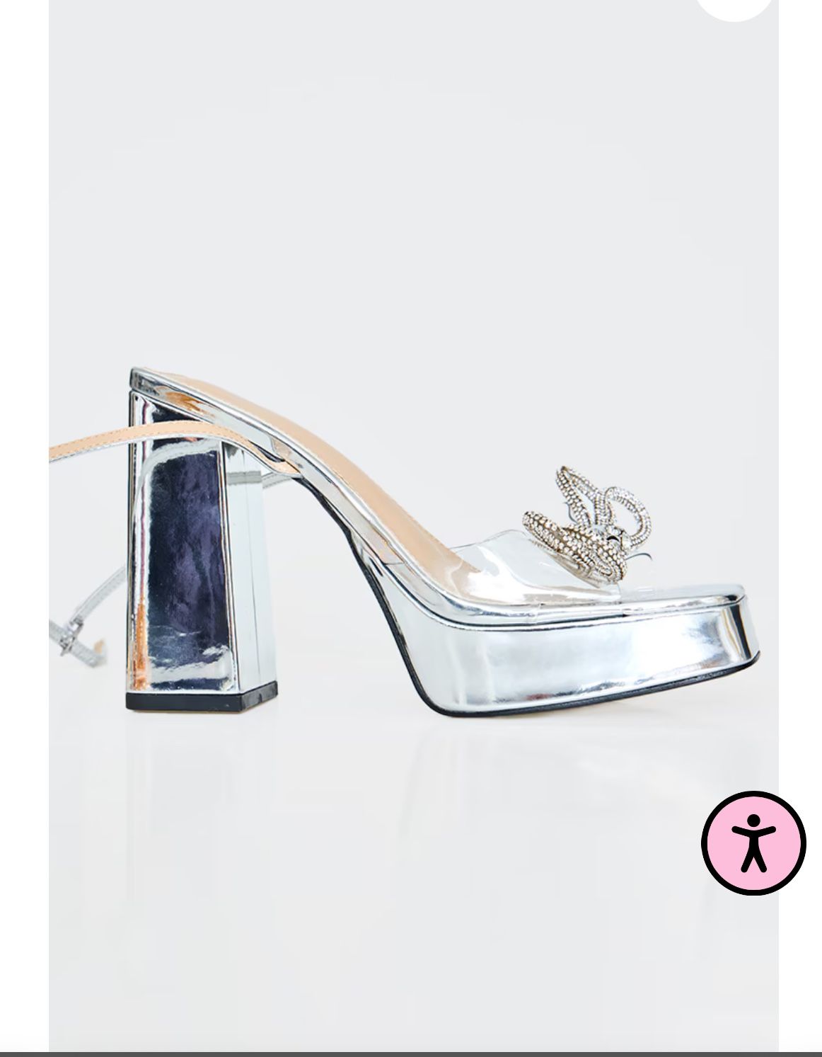 Clear Platform High Heeled Sandals