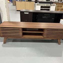 M-Ensley TV Stand, Mid Century Modern for 55/60/65 inch TV, Farmhouse TV Stand, Entertainment Center with Storage, TV and Media Console for Living Roo