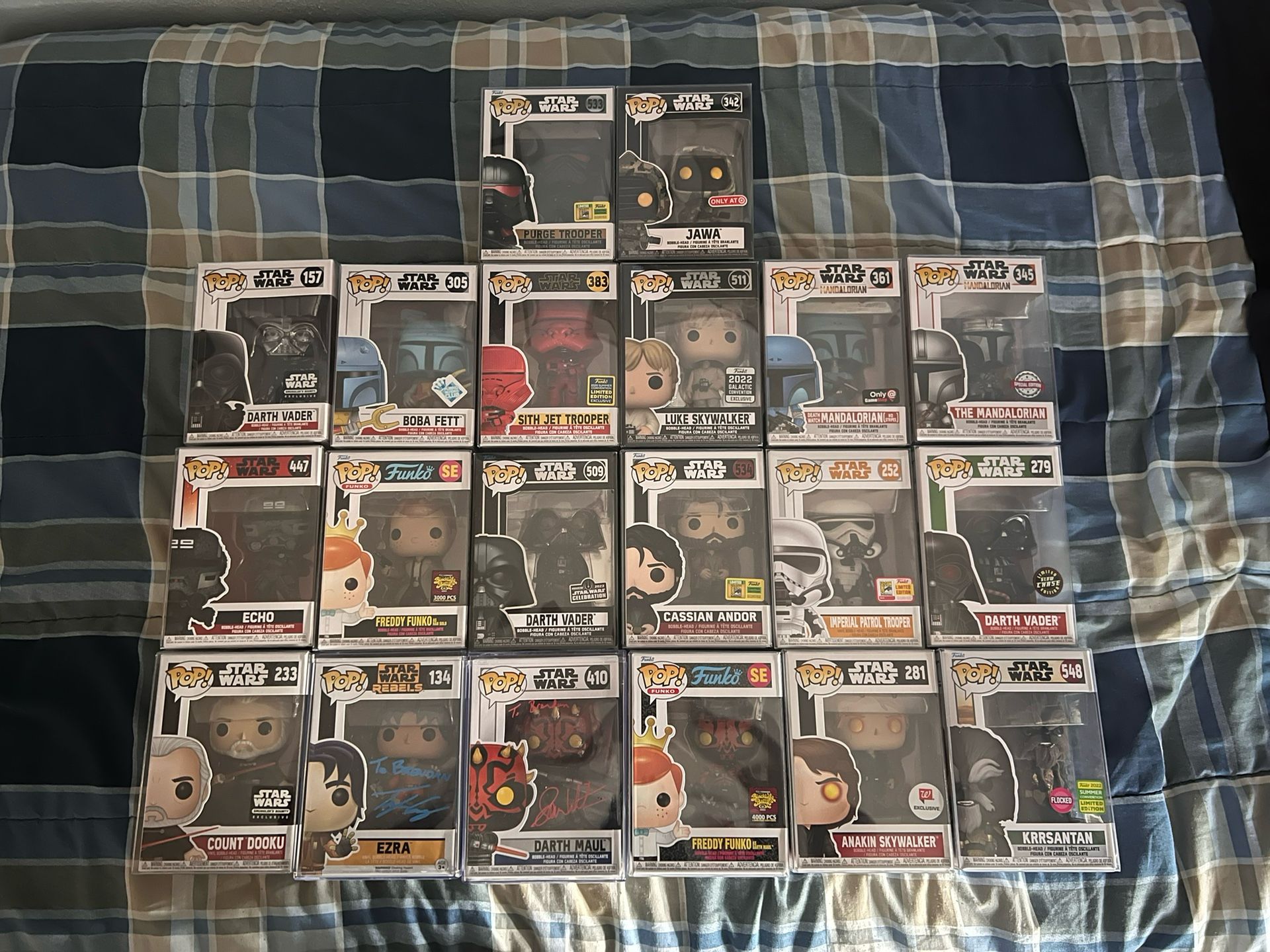 RARE STAR WARS FUNKO POP LOT