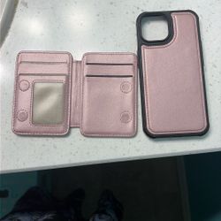 iPhone 15 Magnetic Wallet Phone Case 