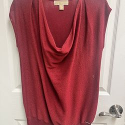 Red Small Michael Kors Blouse $10