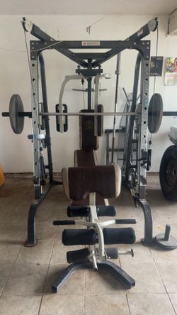 Marcy diamond elite weight bench with the leg extensions OBO